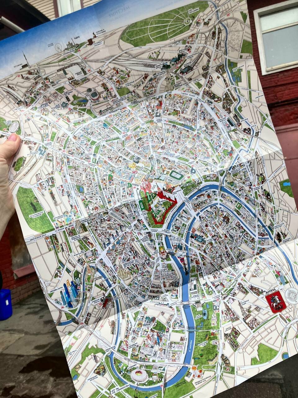 Карта-путеводитель по Москве с чек-листом — фото 1