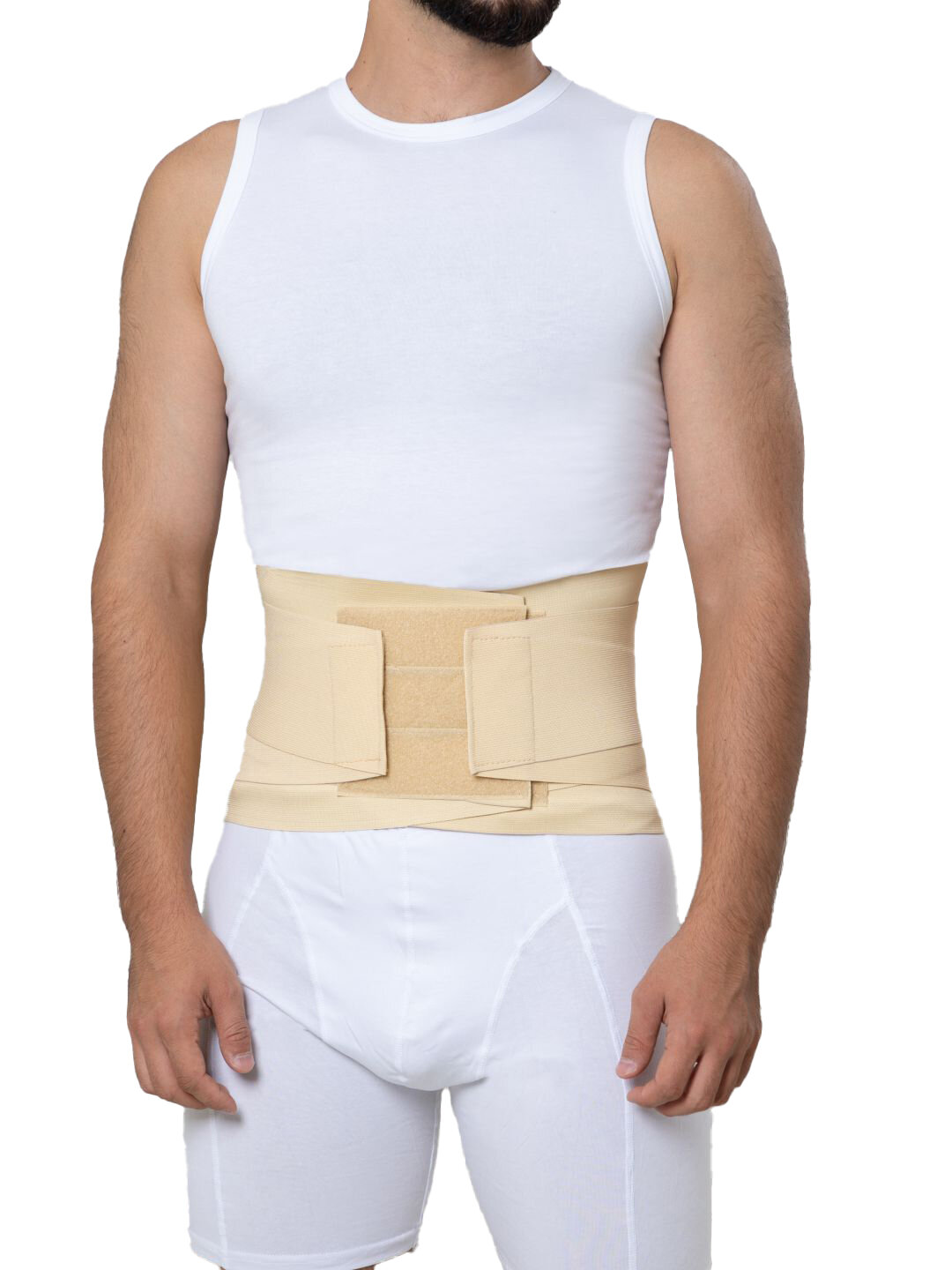 Бандаж эластичный для фиксации поясничного отдела позвоночника с жёсткими вставками Размер 5