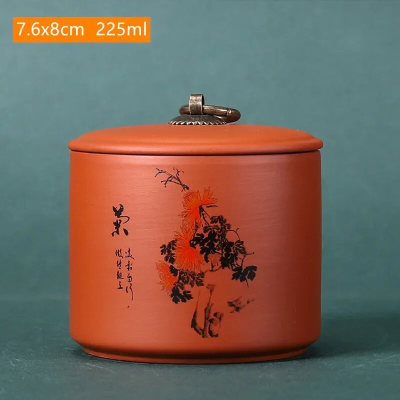 Антикварные пурпурные глиняные чайные кадки для орехов кофе влагостойкие банки герметичный контейнер для специй банки для домашнего хранения кухонные аксессуары A4