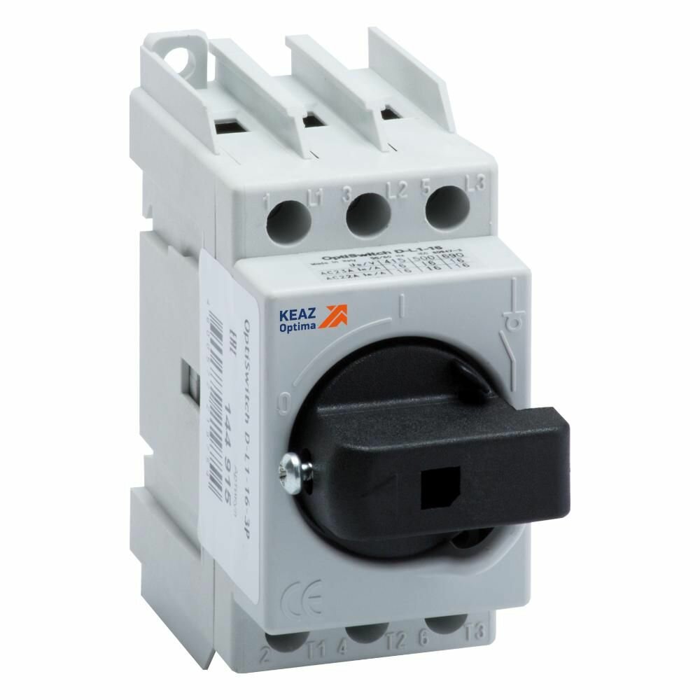Выключатель-разъединитель КЭАЗ OptiSwitch DI-16, 3-х полюсной, 16 А, 690 В