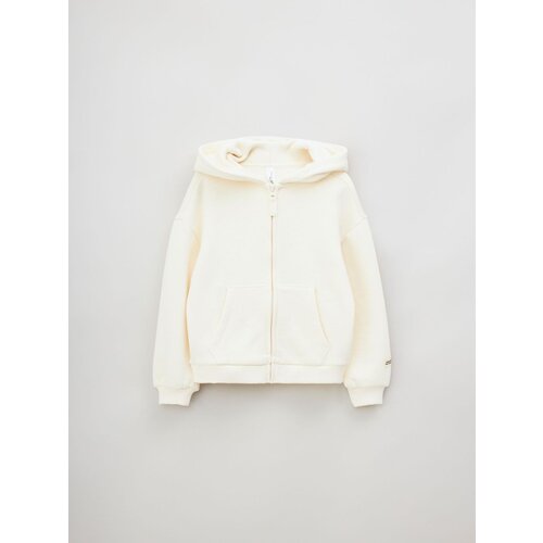 фото Толстовка sela, размер 110, бежевый