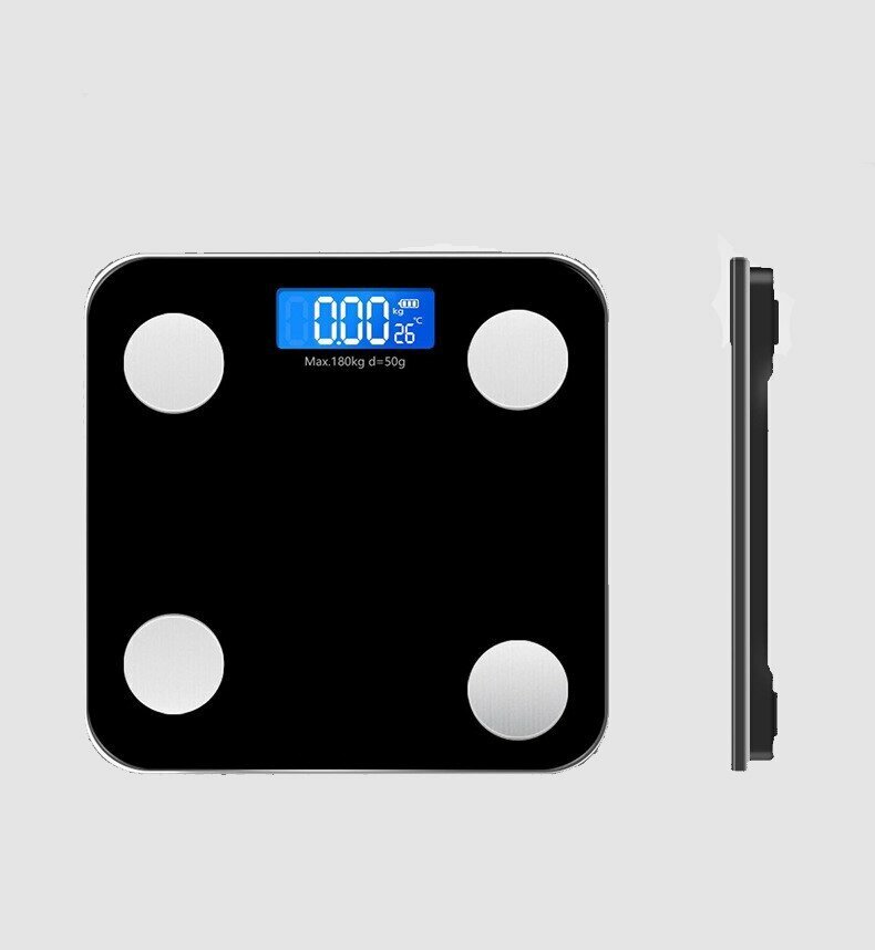 Весы напольные BORO с Bluetooth, черный цвет - фотография № 4
