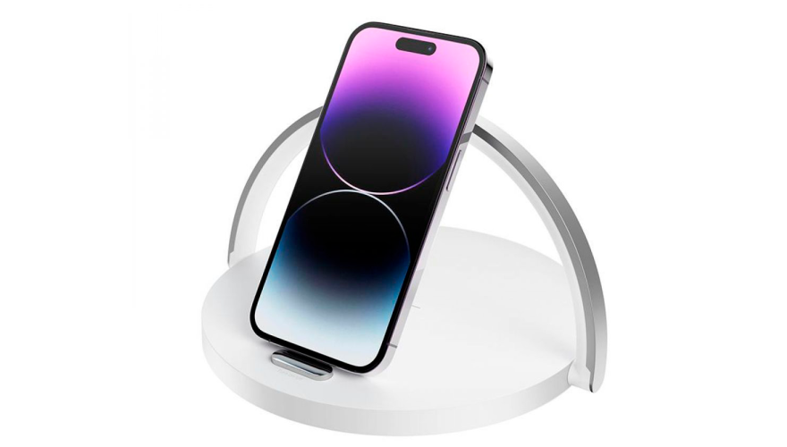 Беспроводное зарядное устройство XO Wireless Charger Desktop Ambient Lamp 15W (XO-WX030) - фото №1