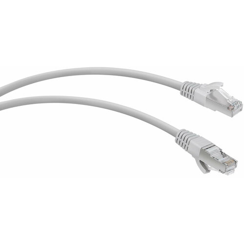 Патч-корд WRline WR-PC-RJ45-FTP-5E-2-GY F/UTP общий экран RJ-45 вил.-вилка RJ-45 кат.5E 2м серый LSZH (уп:1шт)