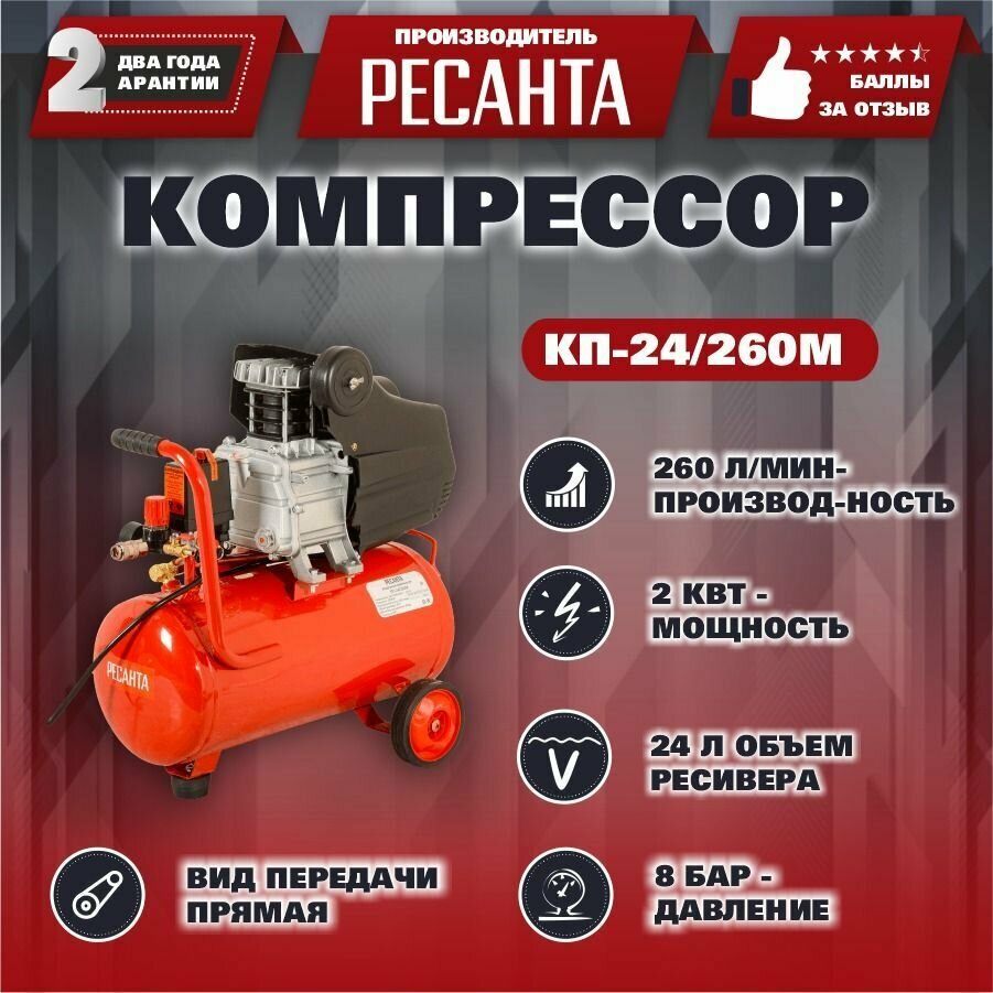 Компрессор КП-24/260М Ресанта