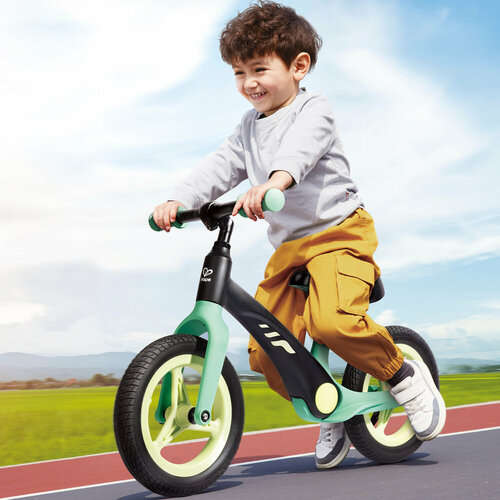 фото Беговел для детей "мой первый транспорт", зеленый, e1208_hp hape