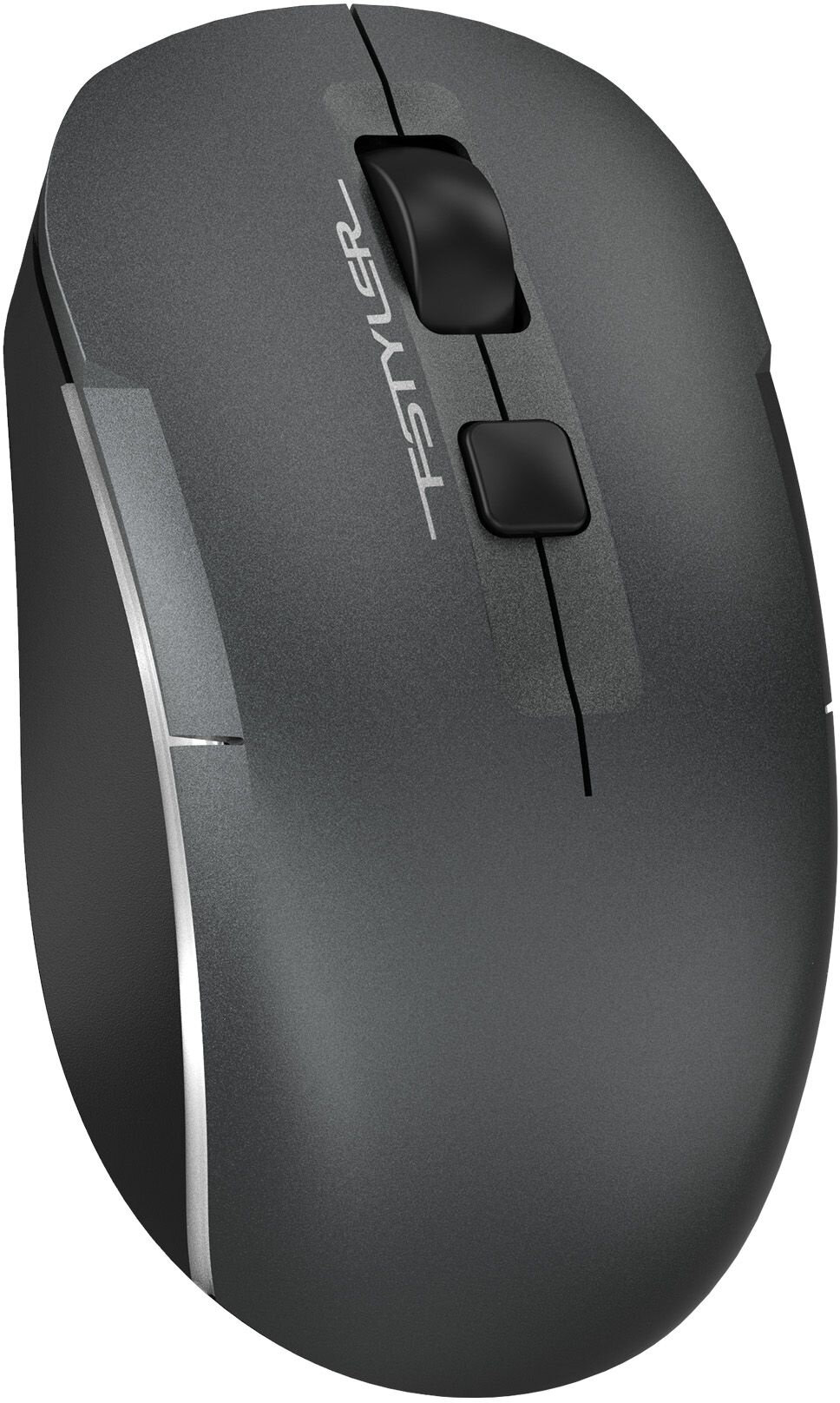 Мышь A4Tech Fstyler FB26CS Air серый/черный оптическая (2000dpi) silent беспроводная BT/Radio USB для ноутбука (4but) — фото 4