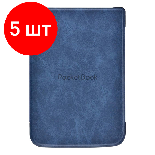 Комплект 5 штук, Чехол для PocketBook 606/616/628/632/633 синий (PBC-628-BL-RU) планшетный чехол для pocketbook 616 627 632 632 plus 606 628 633 touch lux basic lux черный