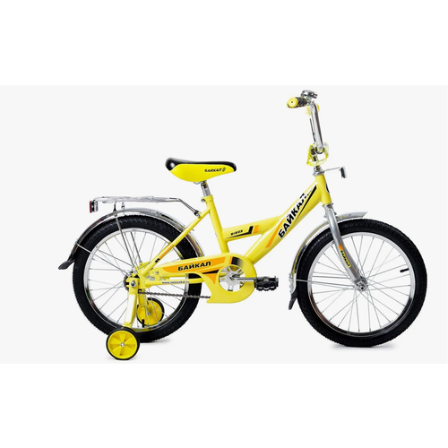 Детский велосипед Байкал В1803 желтый (требует финальной сборки)