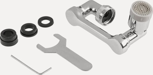 Изображение товара Аэратор для смесителя поворотный на шарнире, AV Engineering (AVSSS-106)