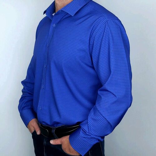 фото Рубашка , размер 7xl, синий alexander matin