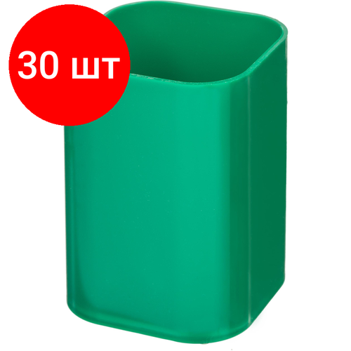 Комплект 30 штук, Подставка-стакан для ручек Attache, зеленый