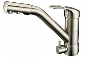 Смеситель для кухонной мойки ZORG Sanitary (ZR 400 KF-12 NICKEL), сталь