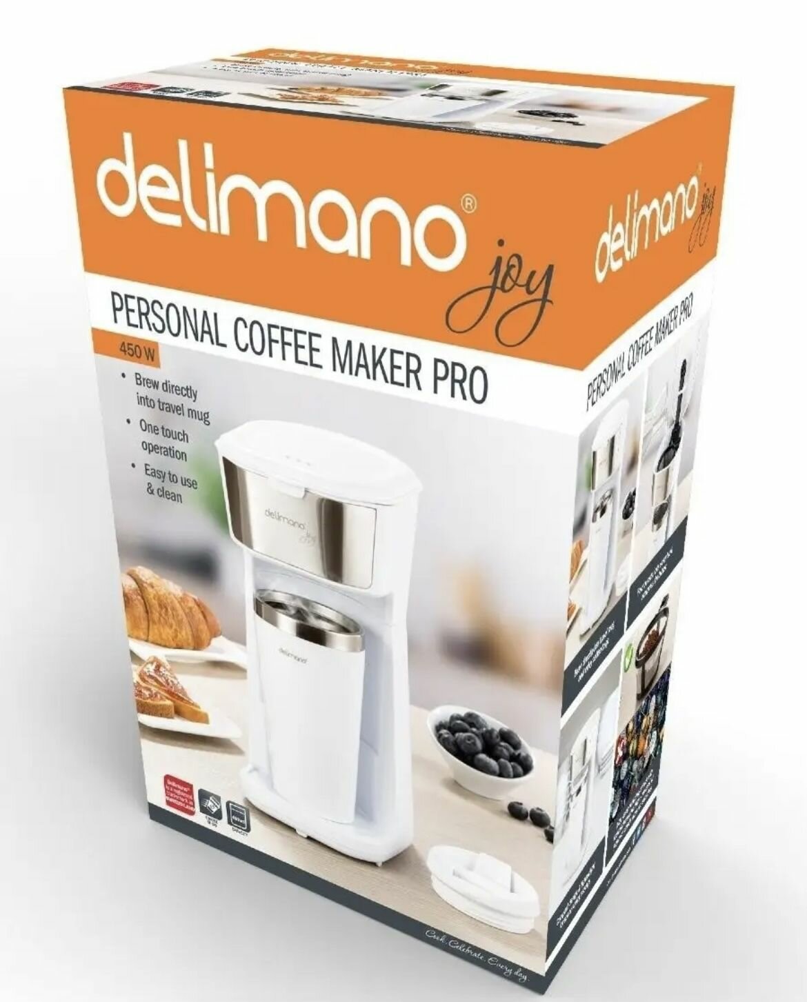 Кофеварка Delimano "Joy Pro" с кружкой 400ml - фотография № 8