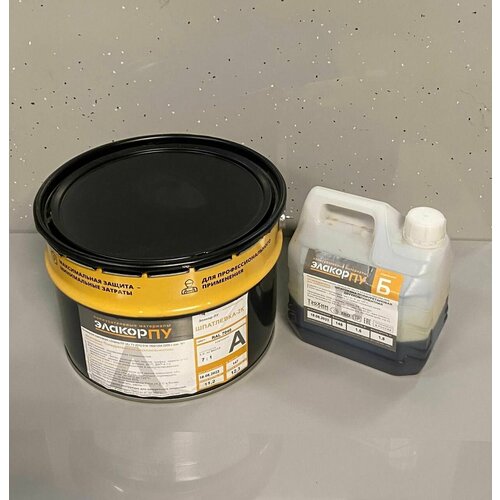 Шпатлёвка-2К - полиуретановая шпатлевка для бетона 12,8кг Элакор ПУ