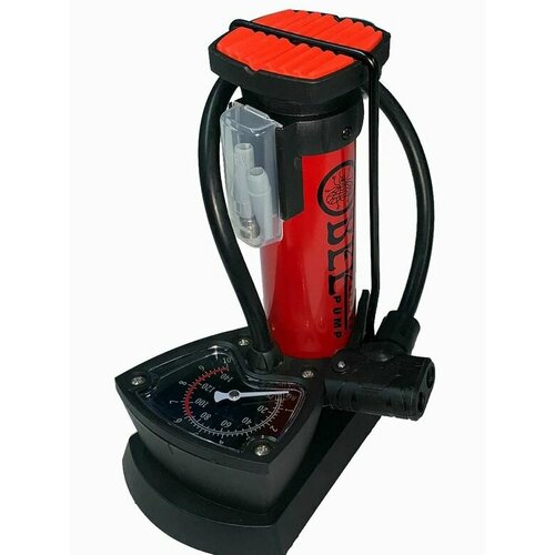 Насос BEE PUMP ножной под ниппель AVFV с манометром 1 баллон черно-красный 171000₽