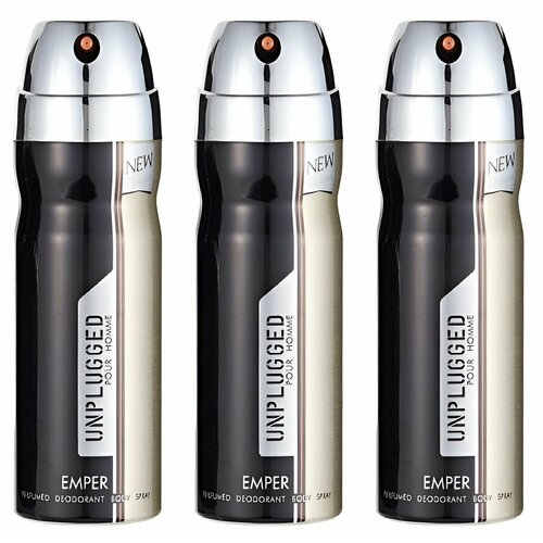 Emper Дезодорант для мужчин Unplugged 200 мл 3 шт 2284₽