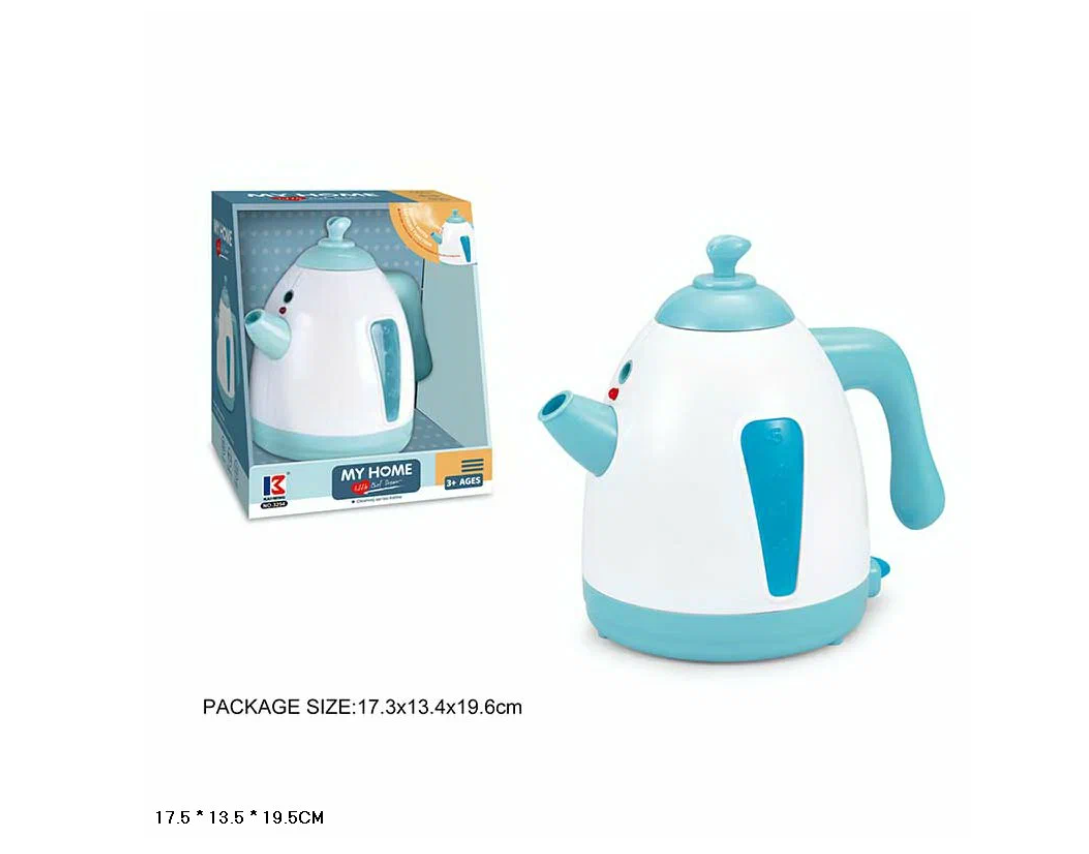 Чайник детский игрушечный с паром "Мой Дом", в коробке, свет, звук, 3254/Детская бытовая техника/Игрушки для девочек/Кухня детская