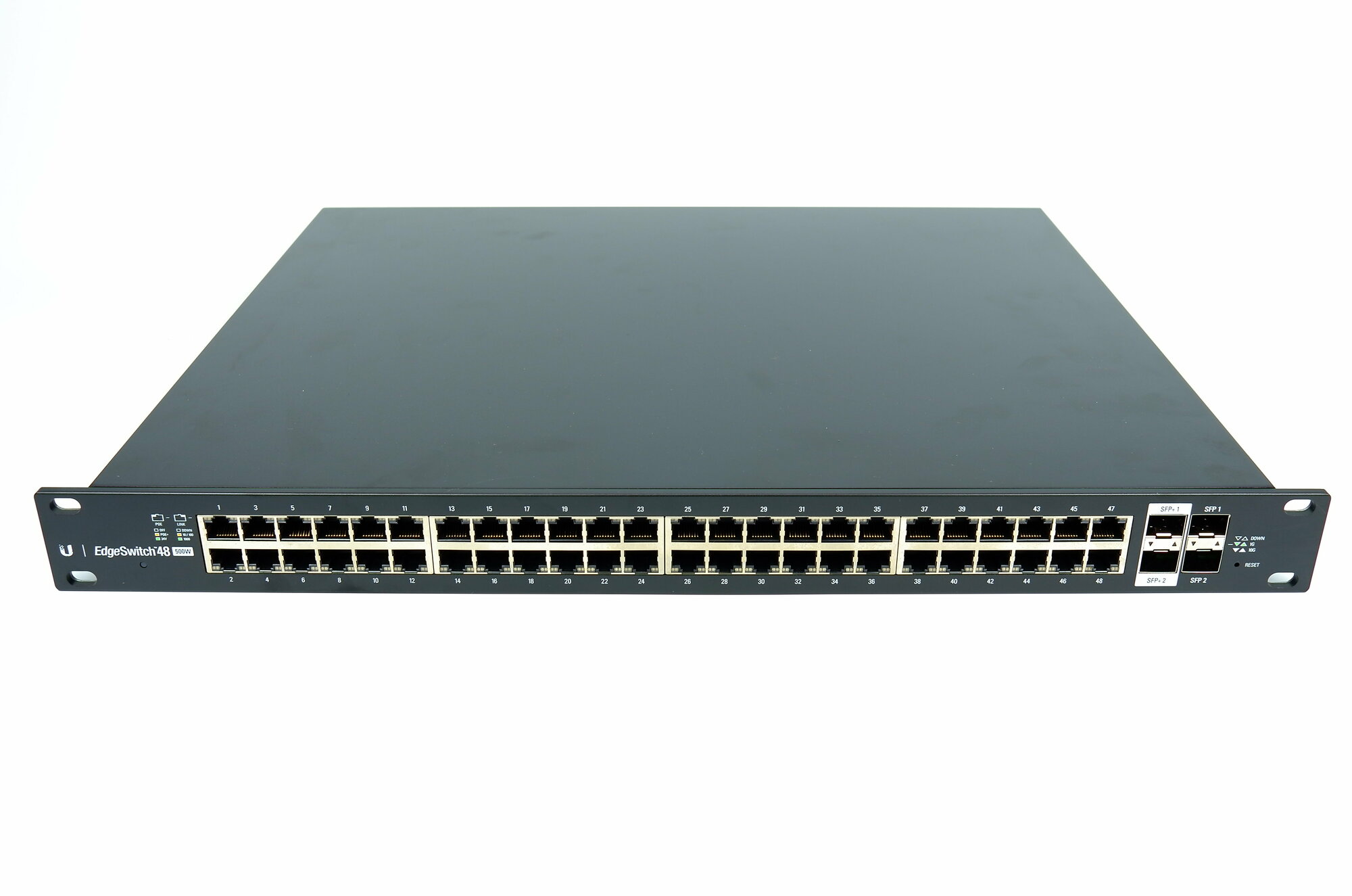 Коммутатор PoE Ubiquiti (48) 10/100/1000 Mbps RJ45, (2) 1/10 Gbps SFP+, (2) 1 Gbps SFP. Макс энергопотребление 500 Вт. Макс пропускная спос - фото №14