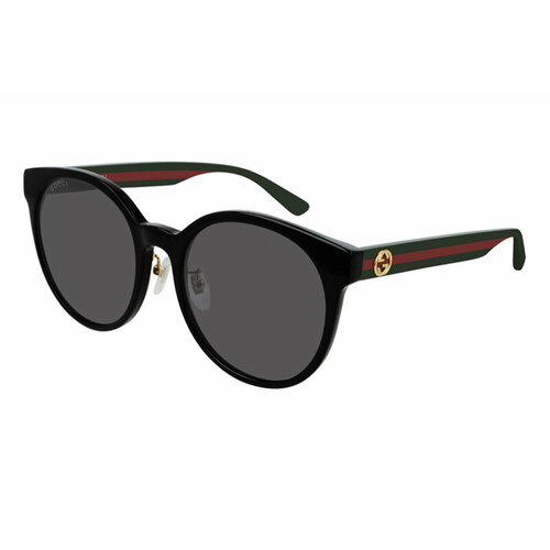 Солнцезащитные очки GUCCI, черный, серый gucci gg 1175 sk 002