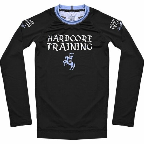 Рашгард HARDCORE TRAINING, размер 8 лет, черный детский рашгард hardcore training glima ls hardcore training черный 8 лет