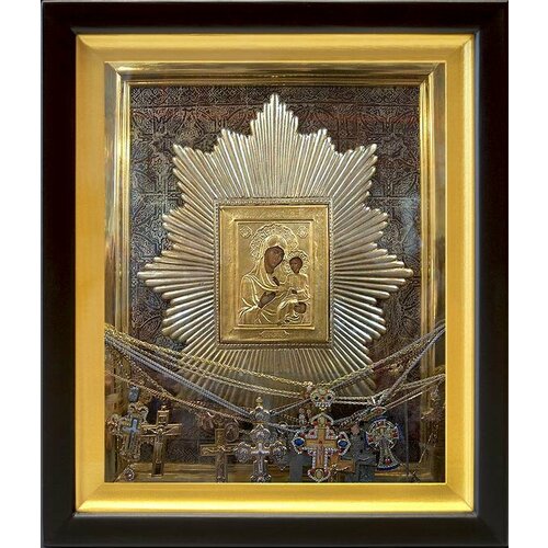 Ташлинская икона Божией Матери Избавительница от бед, в деревянном киоте 19*22,5 см псалтирь и молитвы пресвятой богородице карманный форм