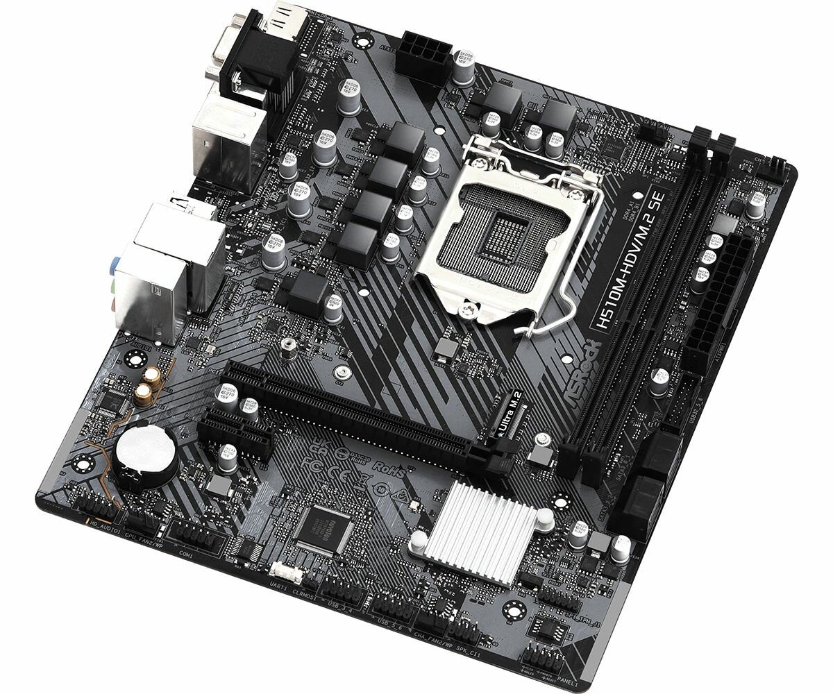 Материнская плата ASROCK H510M-HDV/M2 SE (LGA1200 mATX)