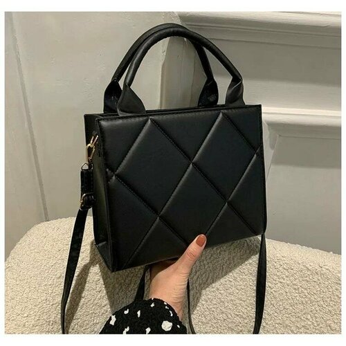 фото Сумка кросс-боди , фактура гладкая, черный китай