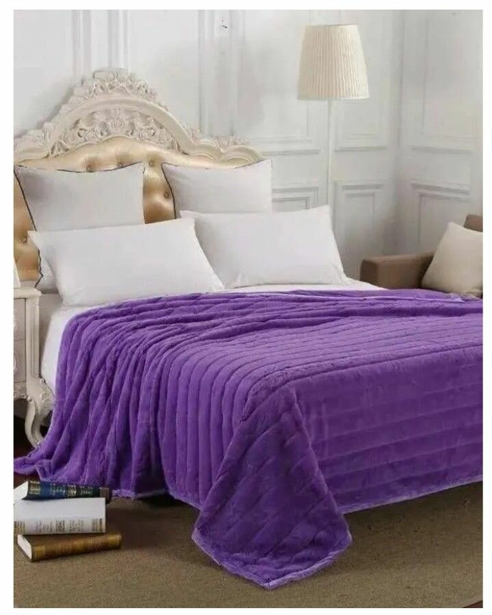 фото Плед-покрывало 3в1, Полиэстер, 240х220 см, цвет Темно-Коричневый