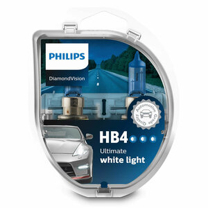 Лампа автомобильная галогенная Philips Diamond Vision 9006DVS2 HB4 55W P22d 5000K 2 шт.