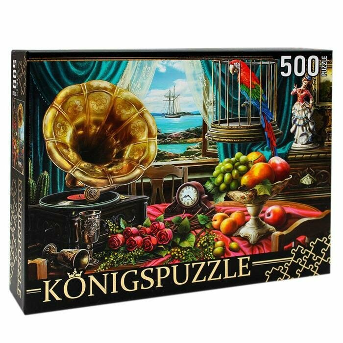 Puzzle-500 "Натюрморт с граммофоном" (ХК500-6312) Konigspuzzle - фото №6