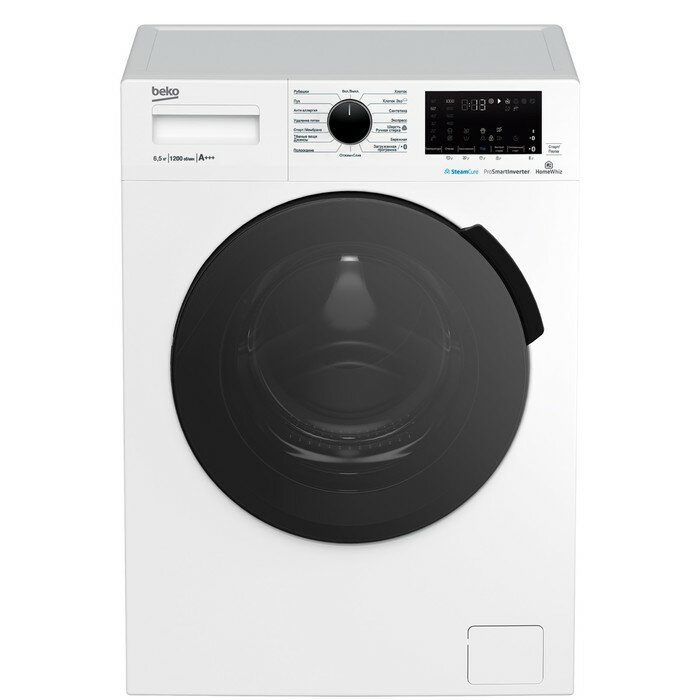 Стиральная машина Beko WSPE 6H616W класс A++ 1200 об/мин до 6.5 кг бело/черная