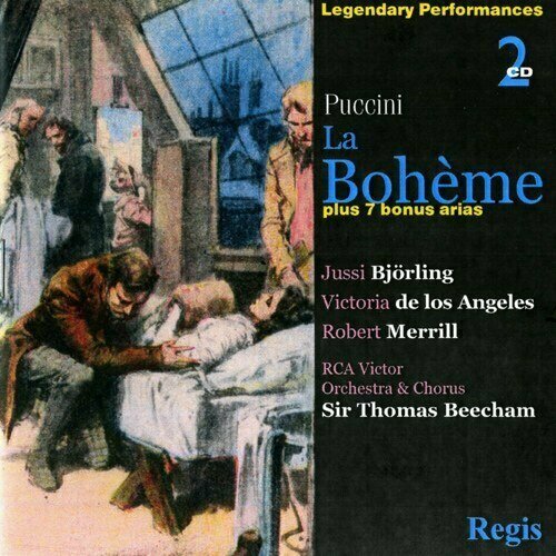 AUDIO CD PUCCINI, G: Boheme (La) (Beecham) (1956) / Opera Arias (Bjorling) (1937-1950). 2 CD jussi bjorling anna lisa bjorling arias and duets rossini puccini granados naxos cd deu компакт диск 1шт