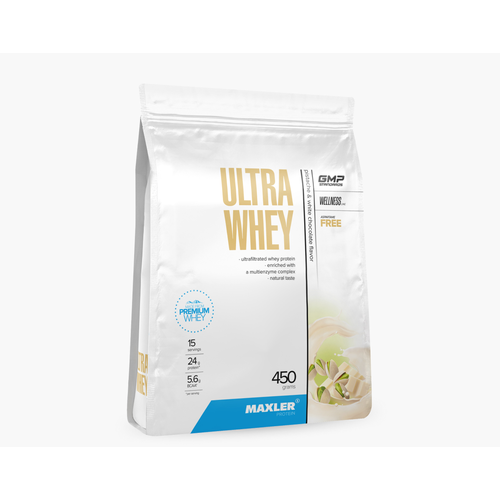 Maxler Ultra Whey (450 гр) (фисташка-белый шоколад) maxler ultra whey 450 гр пакет maxler белый шоколад и малина