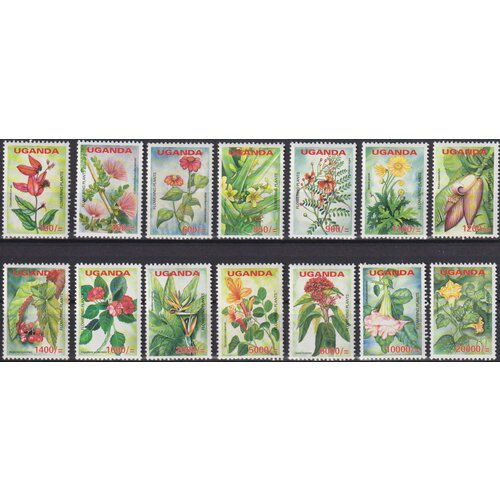 Почтовые марки Уганда 2005г. Цветущие растения Уганды Цветы MNH