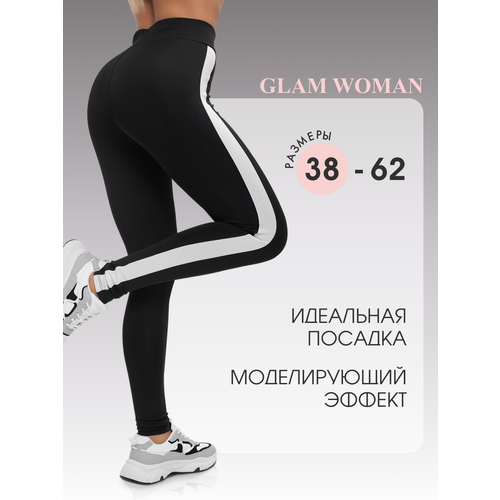 Легинсы  Glam Woman, размер 50, черный