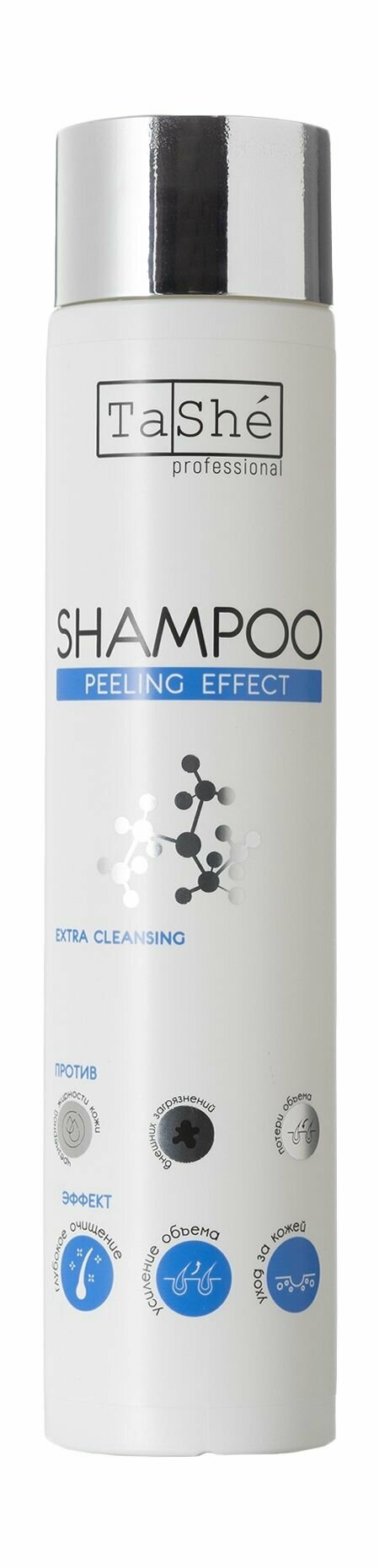 Шампунь для глубокого очищения волос с эффектом пилинга / Tashe Professional Peeling Effect Extra Cleansing Shampoo