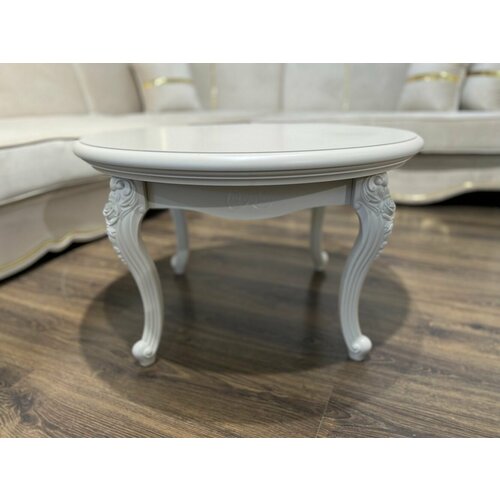 Столик круглый Мокко бежевый, Эра мебель