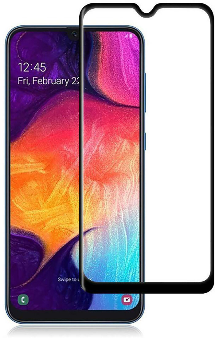 Защитное закаленное стекло для Samsung Galaxy A20S Full Glue