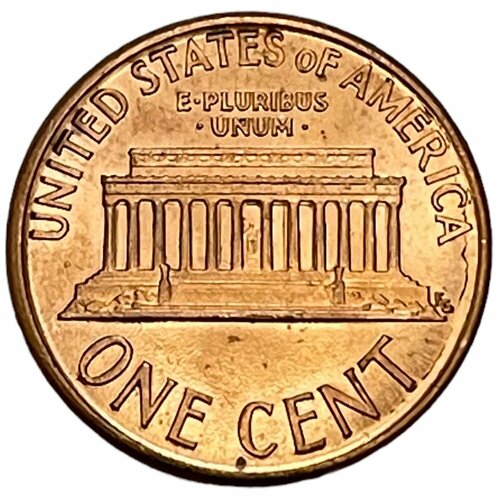 США 1 цент 1990 г. (Memorial Cent, Линкольн) (Лот №2) сша 1 цент 1968 г memorial cent линкольн лот 2