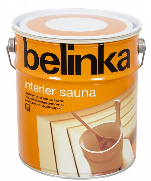 BELINKA INTERIER SAUNA / Белинка Интерьер Сауна Лазурь для сауны 0,75л