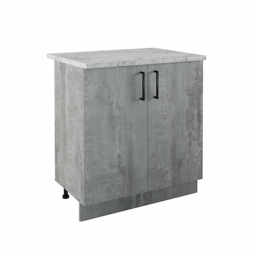 Стол рабочий разделочный EvaGold Цемент светлый (80*84*43) для кухни