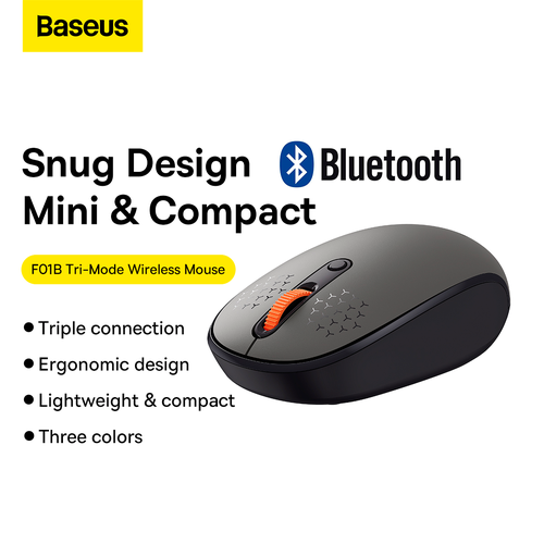 Беспроводная мышь Baseus F01B TRI-MODE Bluetooth B01055503833-00 серый 163100₽