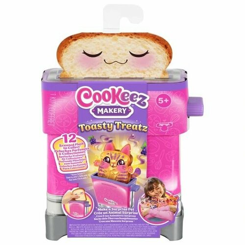 Игрушечный тостер Cookeez Makery Toasty Treatz Plush Surprise 3 х 650 г