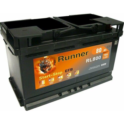 Аккумулятор Runner EFB 80Ач обратная полярность RL800