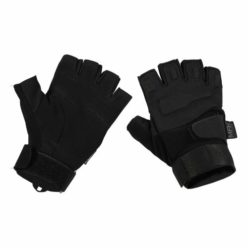 перчатки тактические tactician g 33 half finger black m Тактические перчатки MFH Half Finger Gloves Protect black