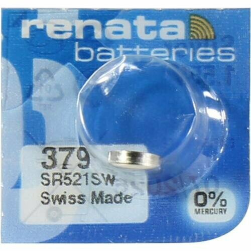 Батарейки Renata 379 (SR521SW) ycdc 10pcs ag0 lr69 lr521 379a button cell coin batteries sr521sw d379 alkaline battery 1 55v v379 sr63 for watch toys remote