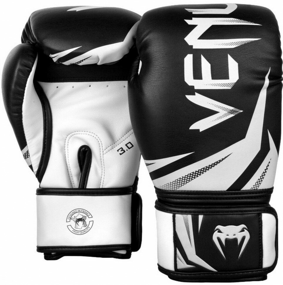 Боксерские перчатки Venum Challenger 3.0, 10oz, черный, белый