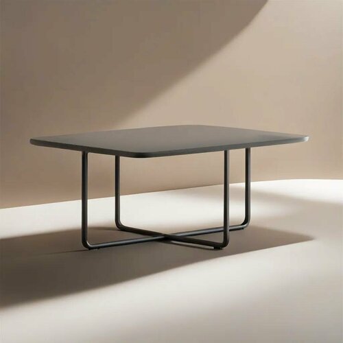 Журнальный прямоугольный столик Lionel, черный, 90х67х39