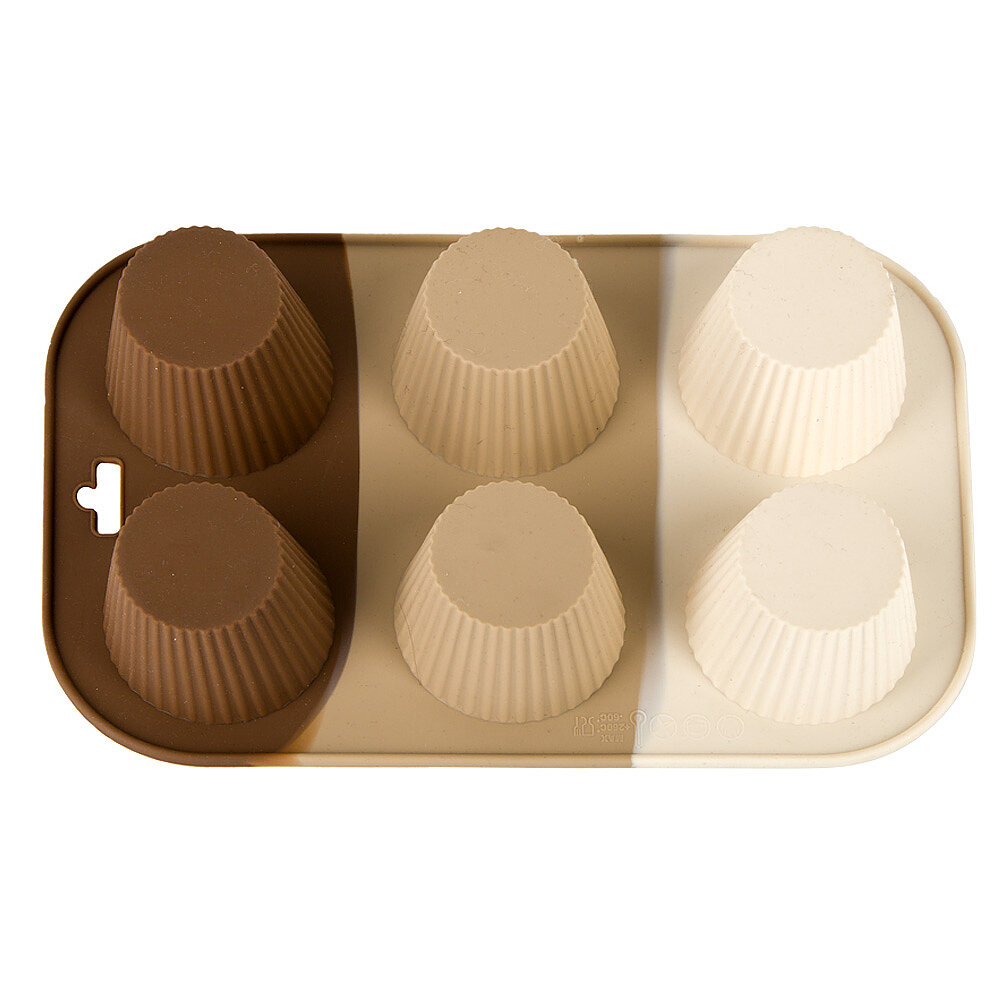 Форма для выпечки 6 ячеек "Tiramisu", 26х16,5см, силикон, Nouvelle